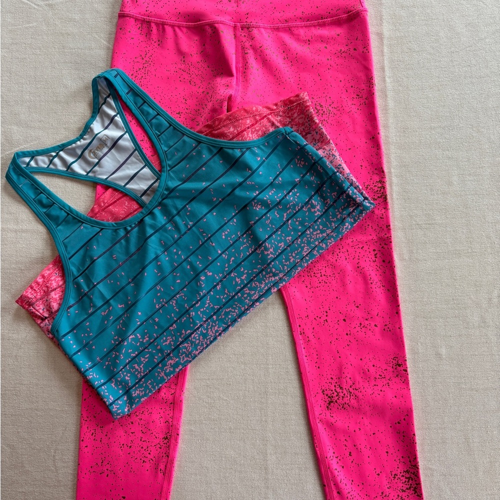 ZYIA Active Hot Pink Leggings and tank
